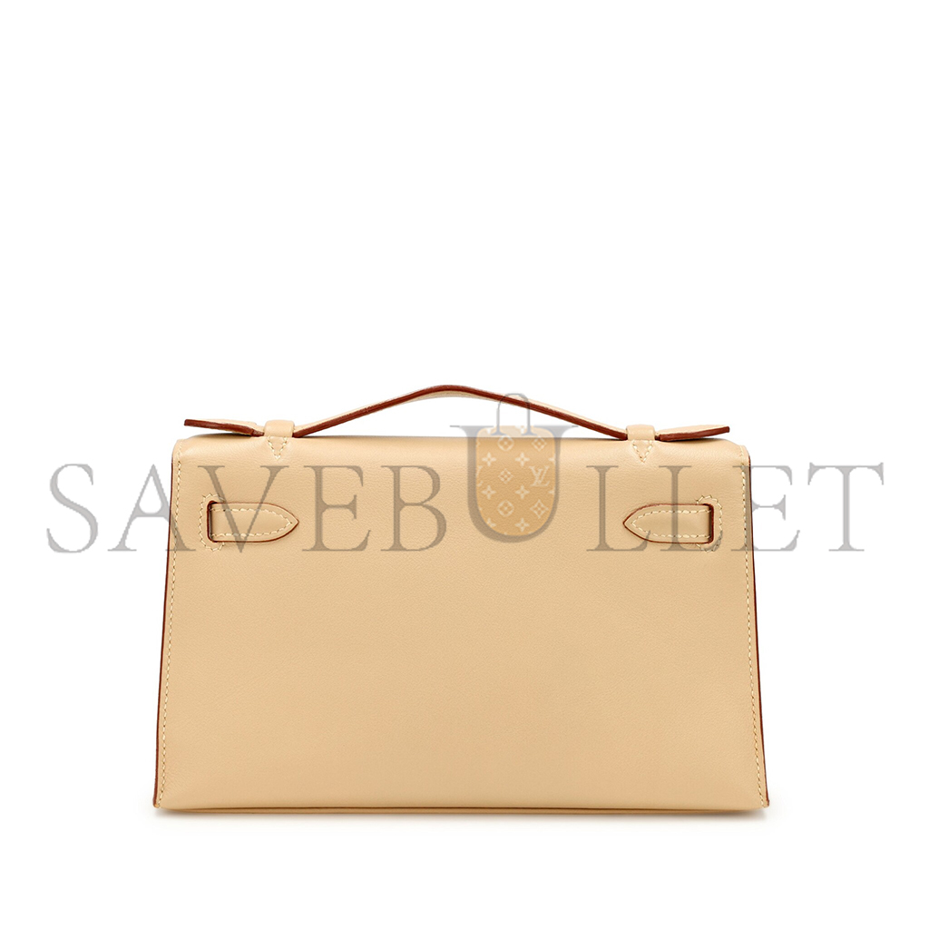 H**mes parchemin swift kelly pochette palladium hardware (22*14*7cm)
